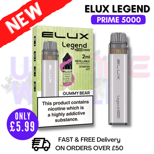 Gummy Bear Elux Legend PRIME 5000 Puff Disposable Vape Kit