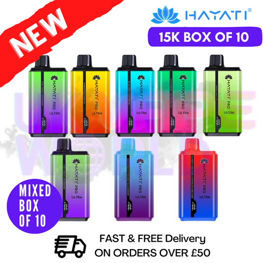 Best Mixed - Hayati Ultra Pro 15000 Puff 15K Box Of 10