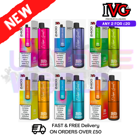 IVG 2400 Puff Bar 4 IN 1 Disposable Vape Pen Kit