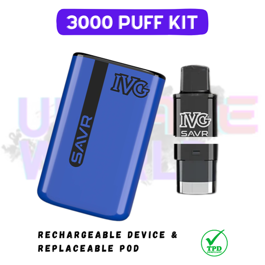 IVG Savr 3K Puff Prefilled Pod Kit - Β£4.99
