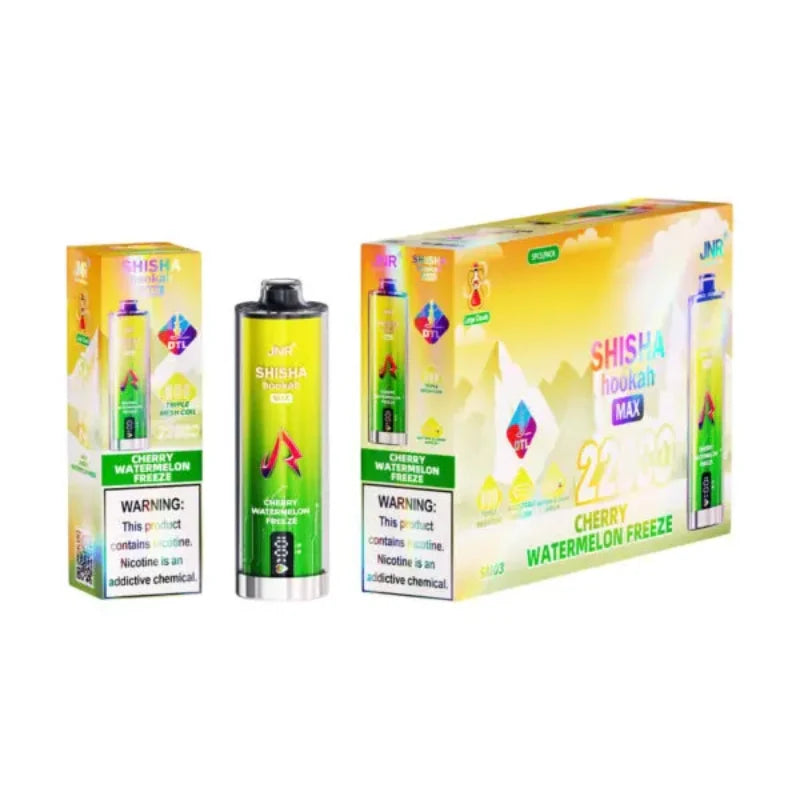 JNR Shisha Hookah Max 22000 Puffs Disposable Vape-29ml E-liquid, Multiple Nicotine 15 Flavors