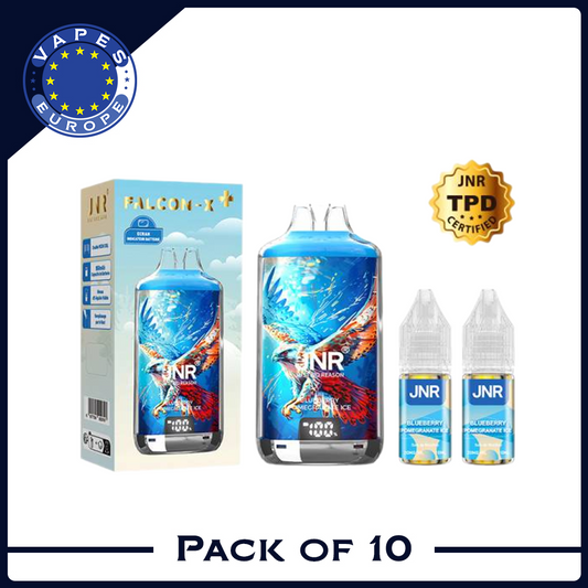 JNR FALCON X PLUS 28000 puffs bar 20mg nicotine (Box of 10)