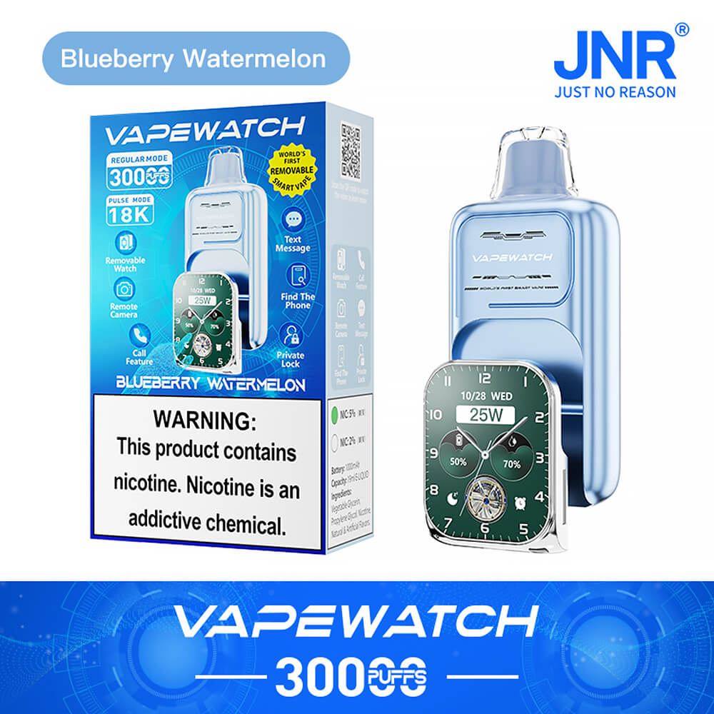 JNR Vape Watch 30000 Puffs Disposable Vape In Sales-850mAh Battery, 19ml E-liquid, Multiple Nicotine 10 Flavors