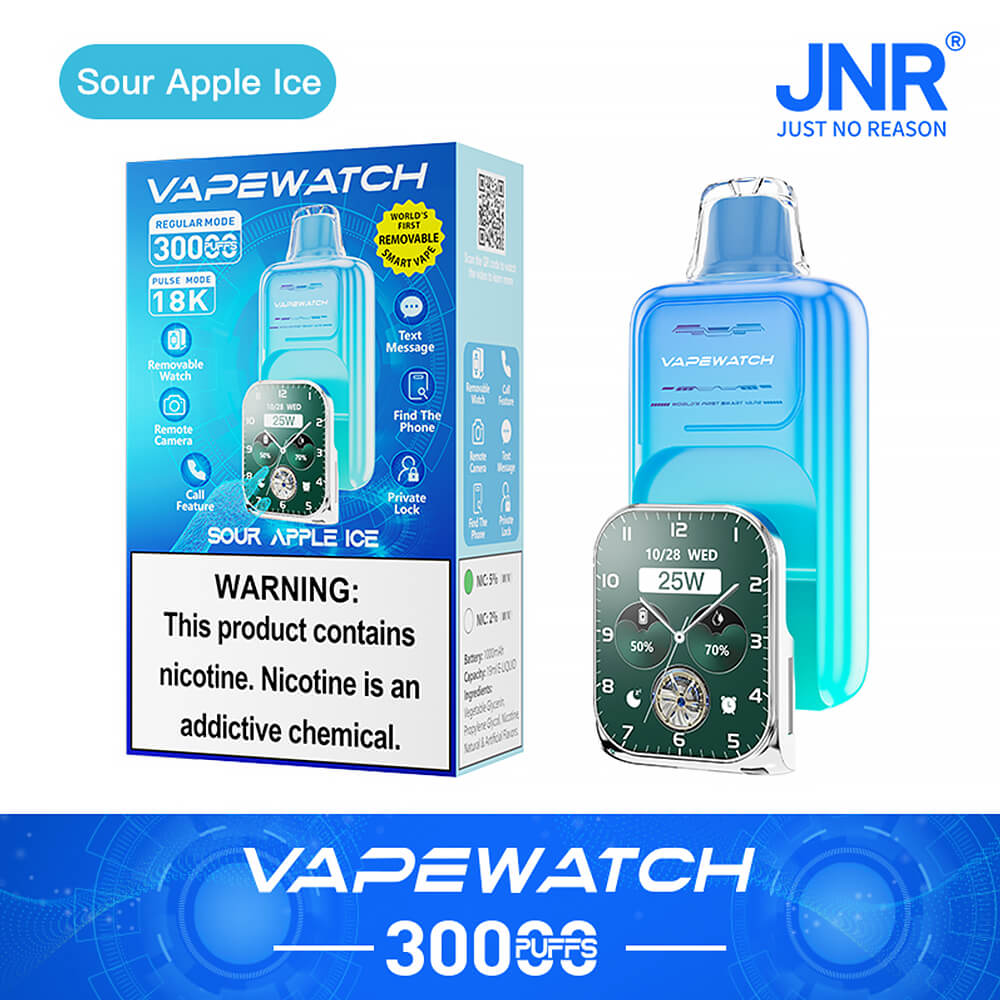 JNR Vape Watch 30000 Puffs Disposable Vape In Sales-850mAh Battery, 19ml E-liquid, Multiple Nicotine 10 Flavors