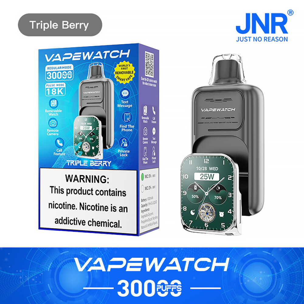 JNR Vape Watch 30000 Puffs Disposable Vape In Sales-850mAh Battery, 19ml E-liquid, Multiple Nicotine 10 Flavors