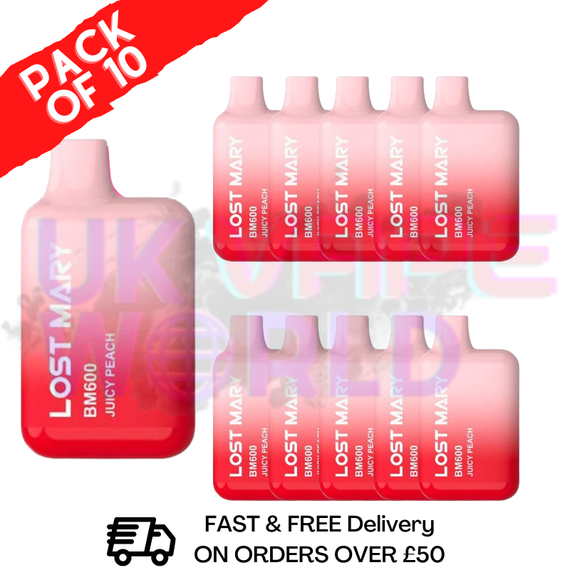 Juicy Peach Bloody Mary 600Puff Box of 10