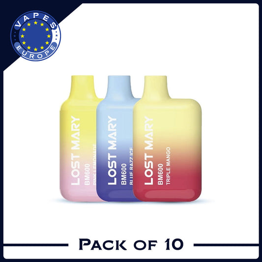 Lost Mary BM600 Puffs Disposable Vape Box Of 10