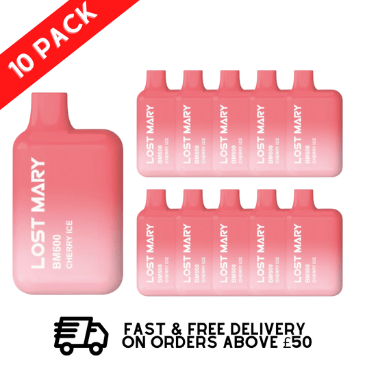 Cherry Ice - Lost Mary 600 Puff Bars Pack Of 10 BM600 (NEW)