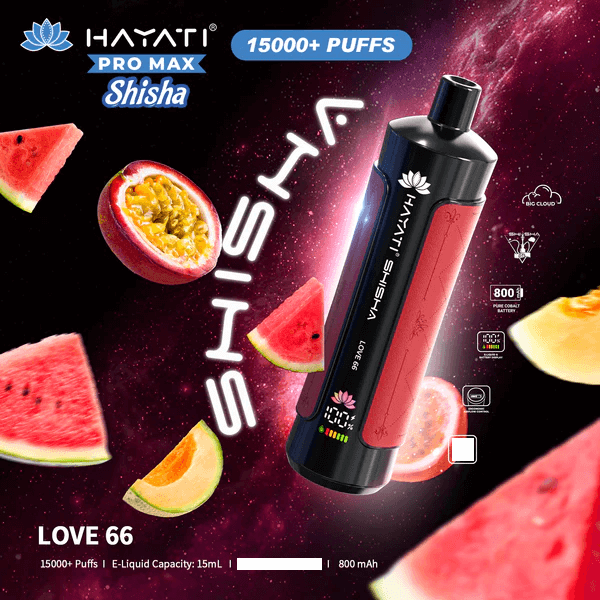 Hayati Shisha 15000 Puffs Disposable Vape (Box of 10)