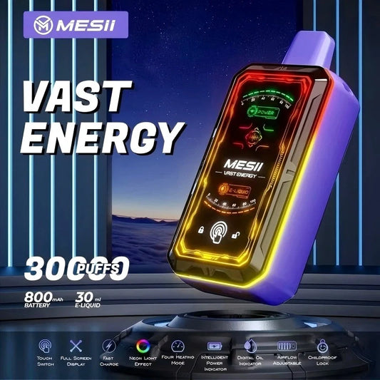 Mesii Vast Engergy 30000 Puffs 360ยฐLED Light Bulk Price Top Sale