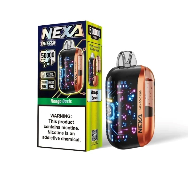 VOOPOO NEXA Ultra 50000 Vape - 20ml E-liquid, 5% Nicotine, 15 Flavors