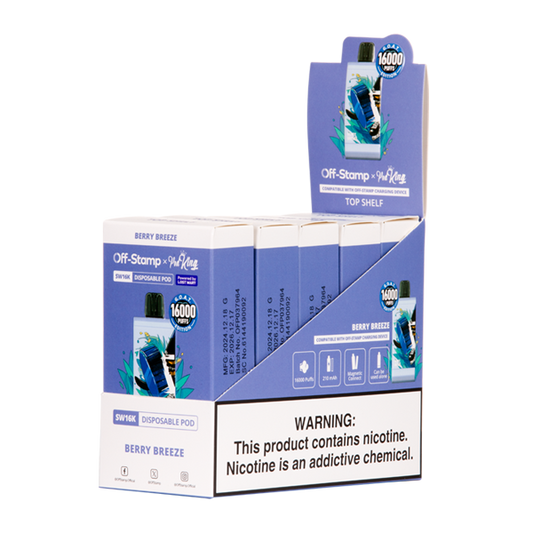 Berry Breeze Off Stamp X Pod King SW16000 Disposable