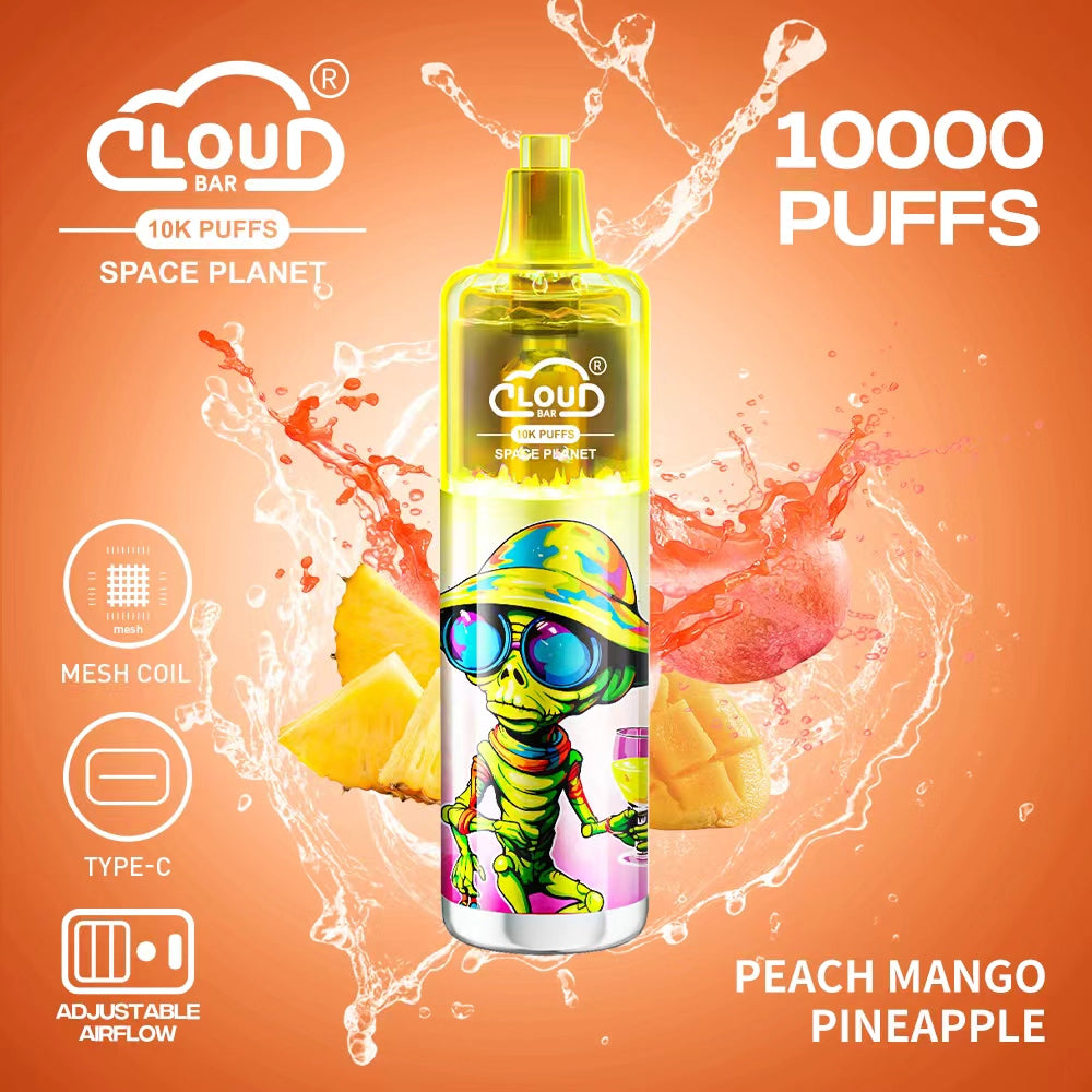 Cloud Multi Flavor 10000 Puffs 5% Rechargeable Cigarettes Vapor Electronic Vapes Pen 18ml for Cigarettes Lovers