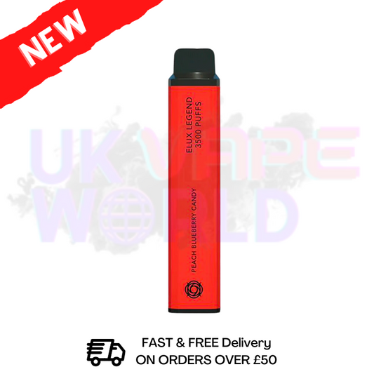 Elux Legend 3500 Puff Peach Blueberry Candy Bar