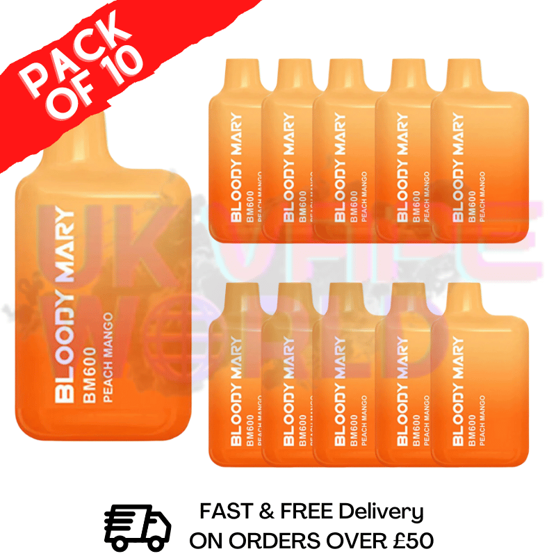 Peach Mango - Bloody Mary 600Puff Box of 10