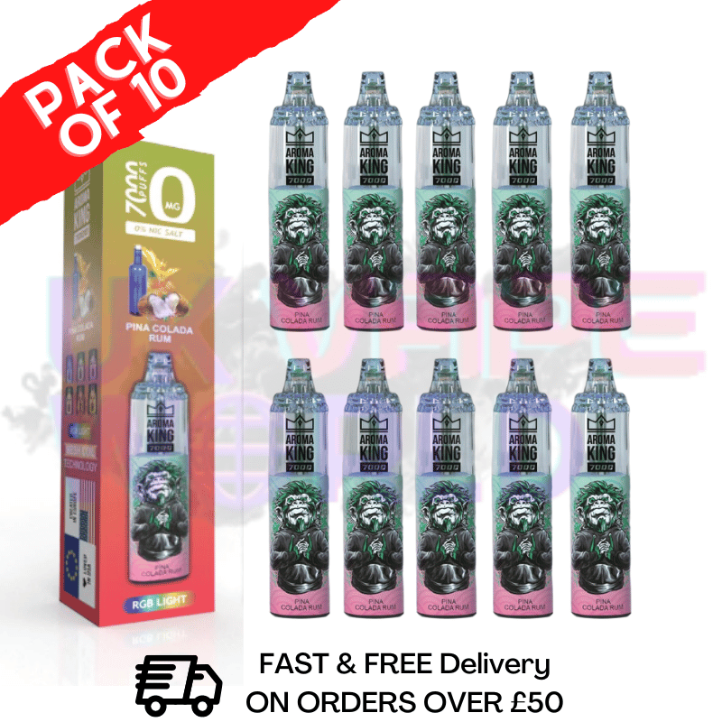 Pina Colada Rum - AROMA KING 7000 Puff (0MG) Pack Of 10