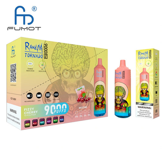RandM Tornado 9000 Pro Disposable - 18ml, 20 Flavors, Rechargeable