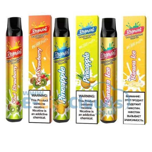 Reymont Disposable Pod Device 1688 Puff (Mouth To Lung) 2ml 20mg OFFER PRICE-850mAh Battery, Multiple Nicotine 20 Flavors