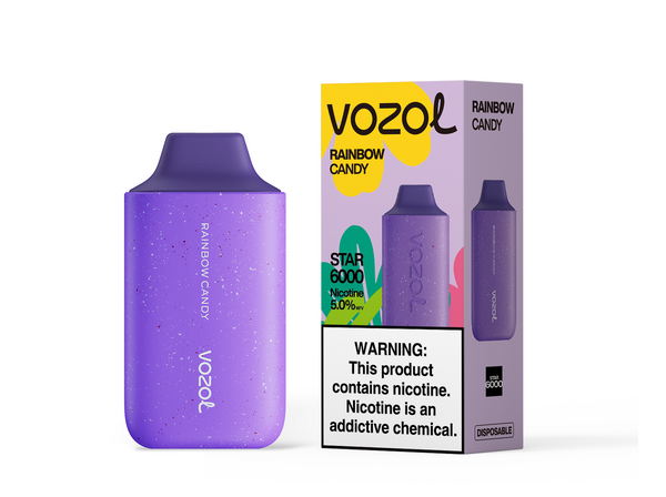 Vozol Star 6,000 puffs-850mAh Battery, 40ml E-liquid, Multiple Nicotine 12 Flavors