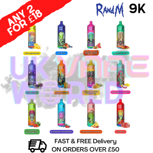 RandM Tornado 9000 Puff 9K Disposable Bar