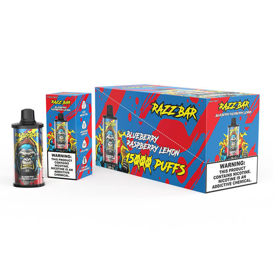 Razz Bar 15000 Puffs Disposable Vape In Sales 650mAh 12 Flavors
