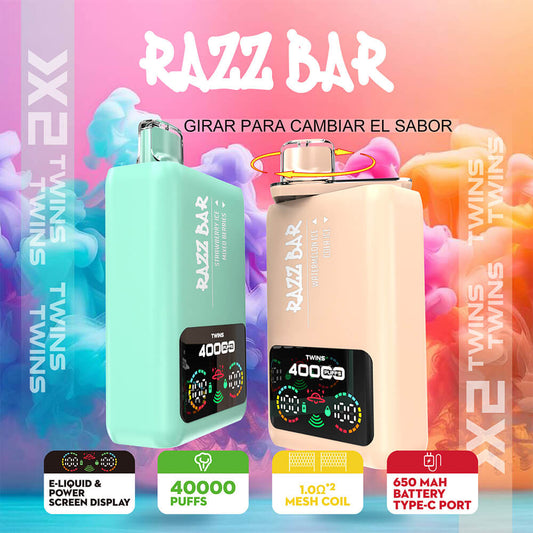 Razz Bar Dual flavors 40000 Puffs Disposable Vape In Sales