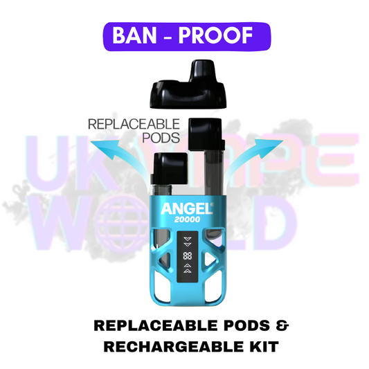 SKY Blue Edition Angel Bar 20K Puff Twist Prefilled Pod Kit