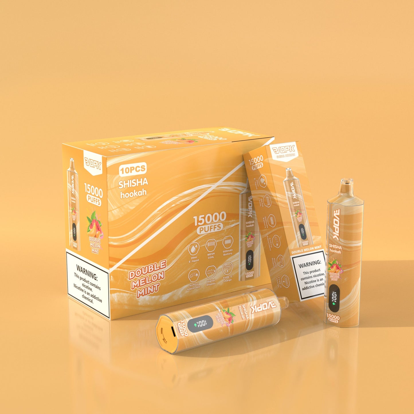 VOPK Shisha Hookah 15000 15K Puffs Newest DTL Disposable Vape Pen