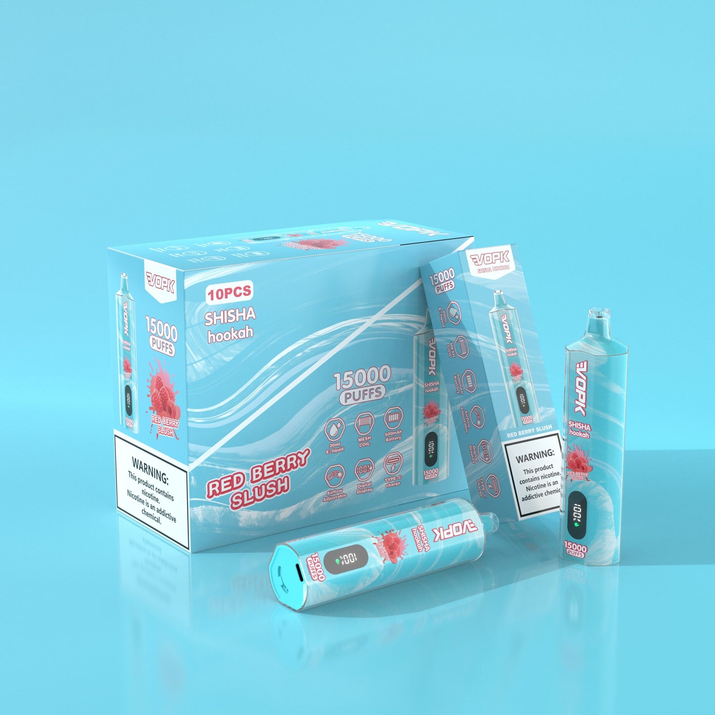 VOPK Shisha Hookah 15000 15K Puffs Newest DTL Disposable Vape Pen