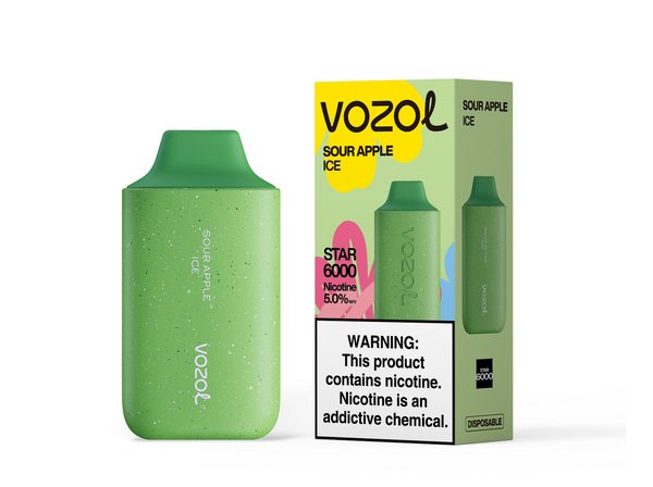 Vozol Star 6,000 puffs-850mAh Battery, 40ml E-liquid, Multiple Nicotine 12 Flavors