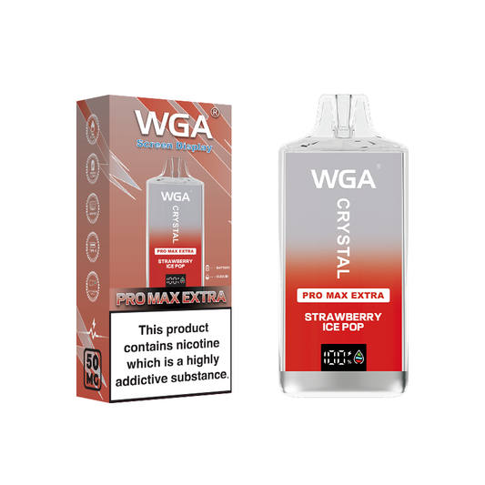 wga Disposable Vape Crystal Strawberry-Ice-Pop 15000 Puffs