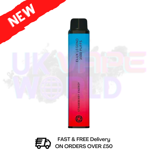 Elux Legend 3500 Puff Strawberry Energy Bar
