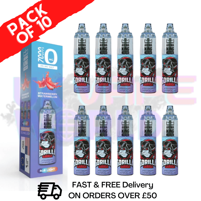 Strawberry Watermelon - RANDM TORNADO 7000 Puff (0MG) Pack Of 10