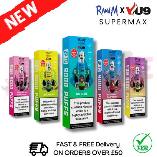 RandM (NEW) SuperMax 9000 Puff Kit - ONLY £5.99