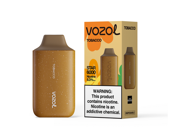 Vozol Star 6,000 puffs-850mAh Battery, 40ml E-liquid, Multiple Nicotine 12 Flavors