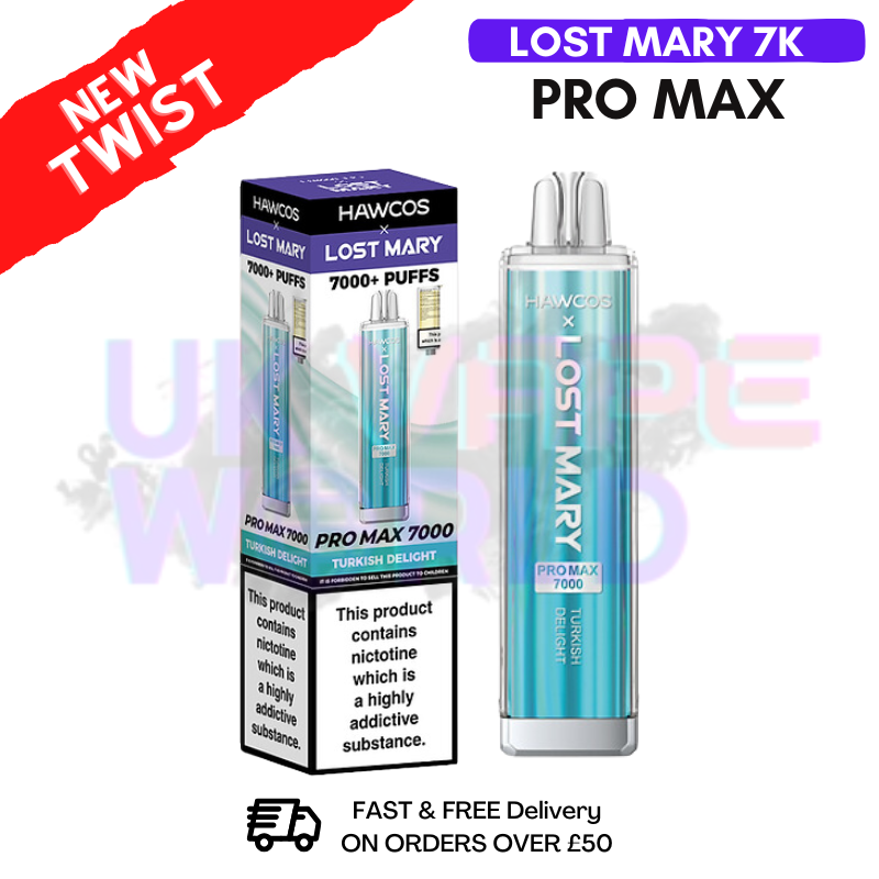 Turkish Delight Lost Mary 7K 7000 Puff Pro Max Bar