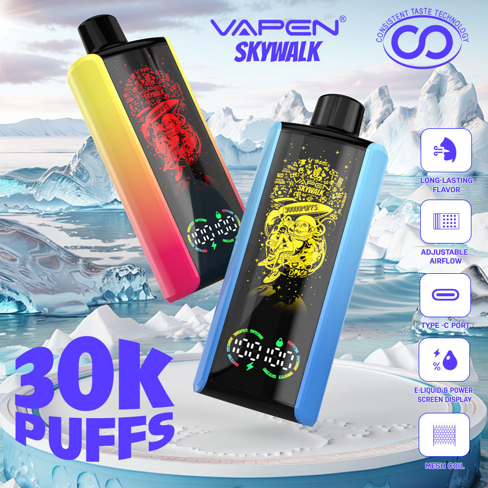 Wholesale Factory VAPEN SKYWALK 30000 Puffs Snowwolf Cheap Disposable E Vaper Pen Kit Pod  Rechargeable Wape Vaping Randm Electronic Empty I Vape Price