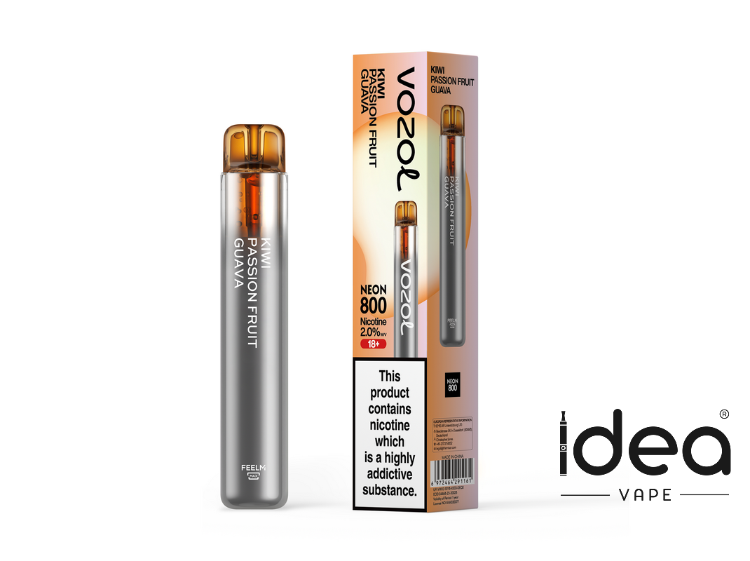 Vozol Neon 800 Vape-550mAh Battery, Multiple Nicotine 12 Flavors