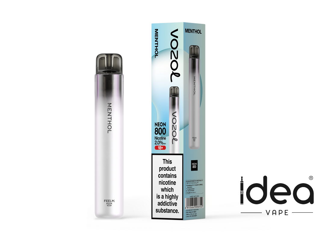 Vozol Neon 800 Vape-550mAh Battery, Multiple Nicotine 12 Flavors