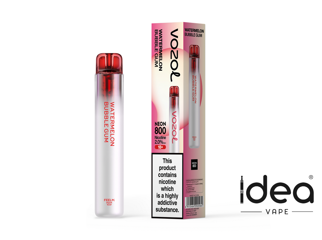 Vozol Neon 800 Vape-550mAh Battery, Multiple Nicotine 12 Flavors