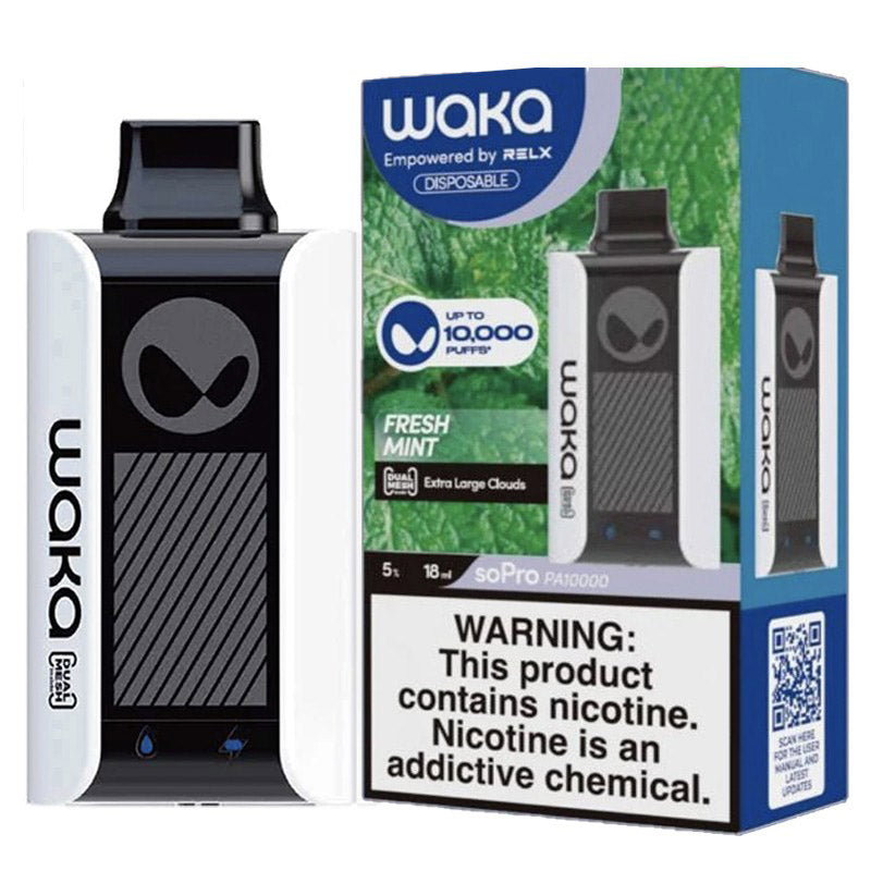 WAKA Sopro PA10000 Disposable Vape - 10,000 Puffs (2/3/5% Nic) | Mesh Coil