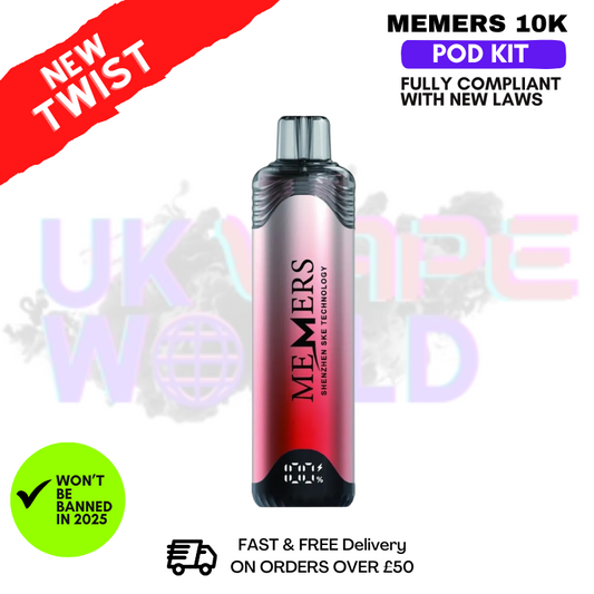Watermelon Ice Memers 10K Puff Pod Kit