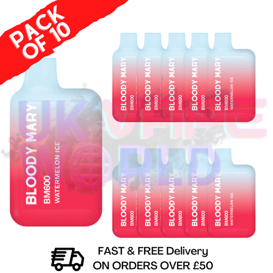 Watermelon ICE - Bloody Mary 600Puff Box of 10