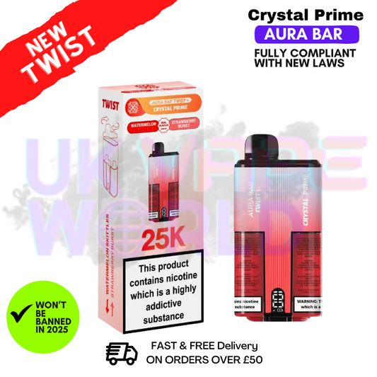 Watermelon Rainbow Crystal Prime 25K Puff Kit
