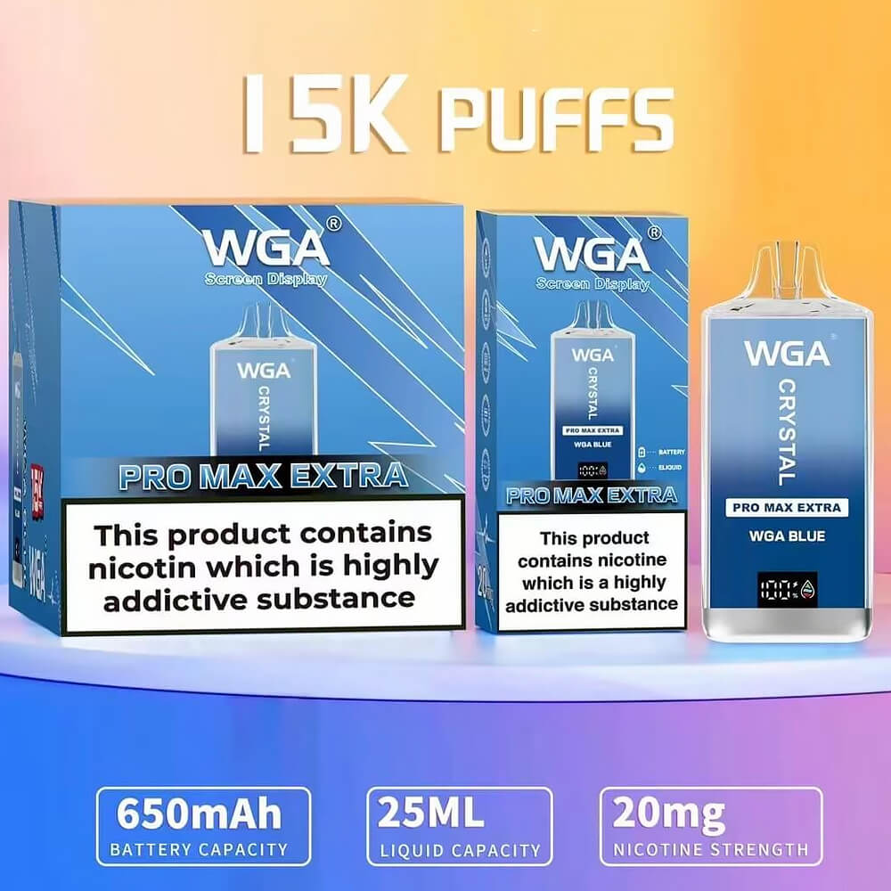 WGA Crystal PRO MAX EXTRA 15000 puffs Disposable Vape In Sales