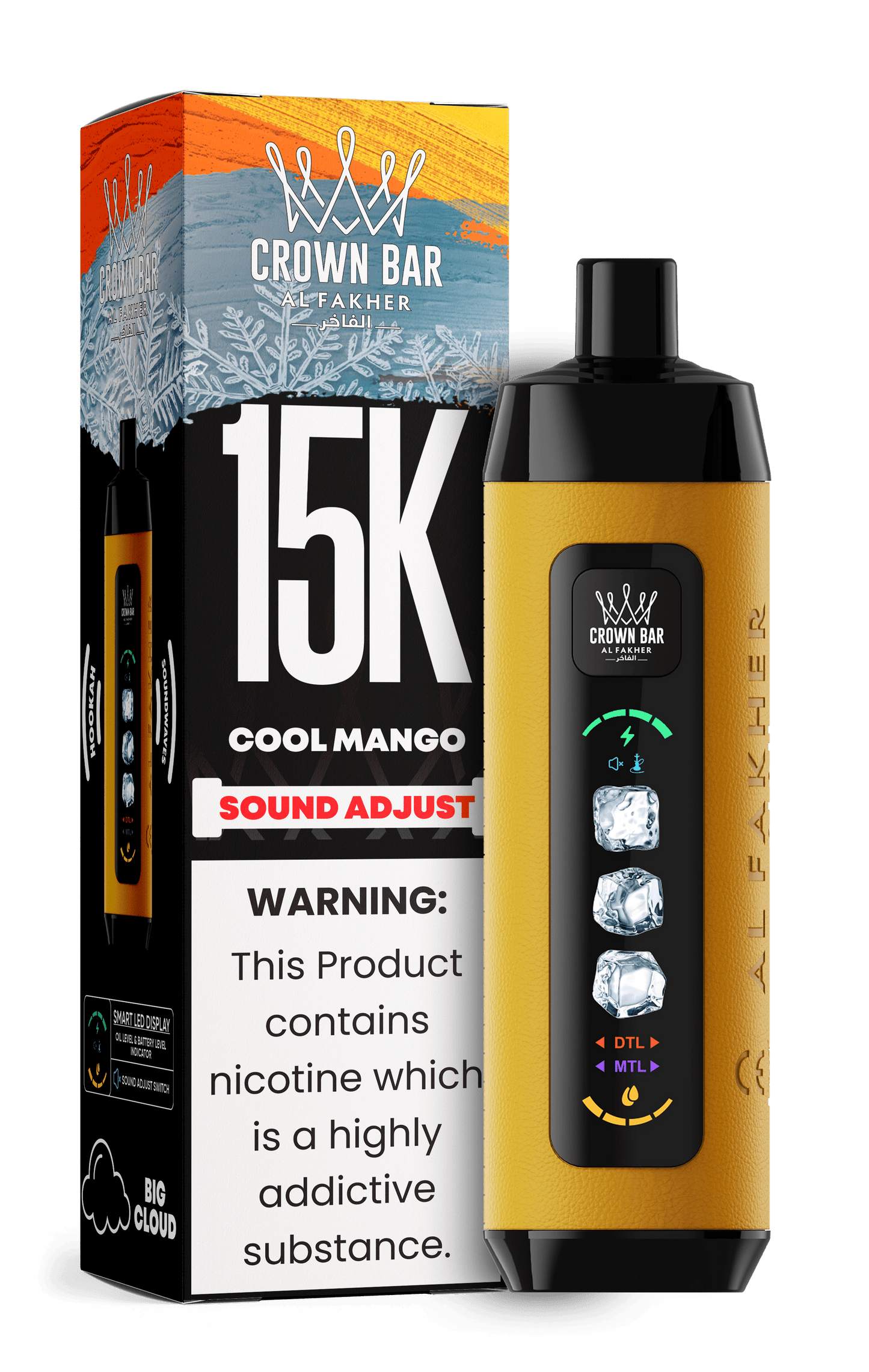 Al Fakher Crown Bar 15k Disposable Vape | Sound Wave