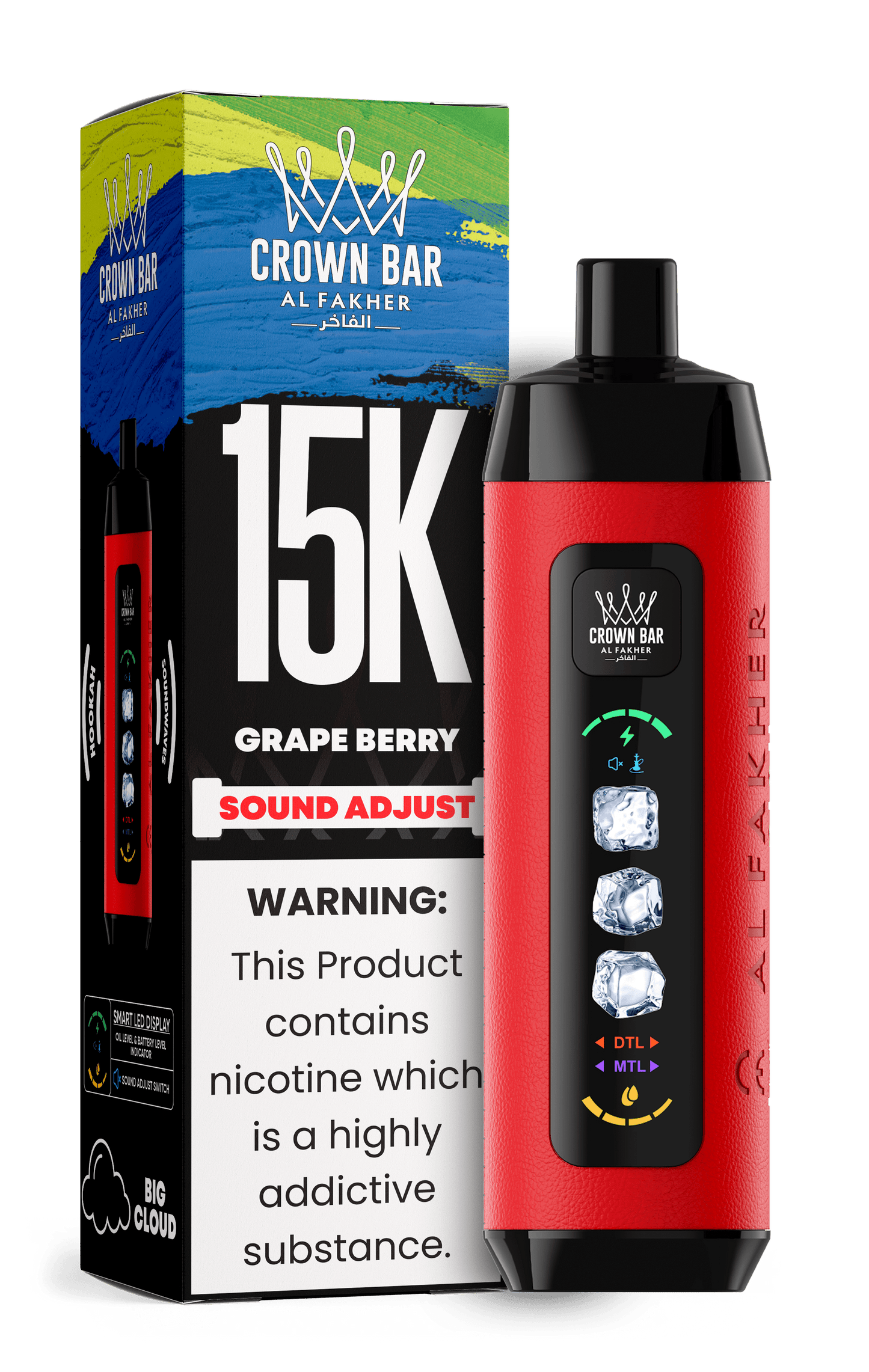 Al Fakher Crown Bar 15k Disposable Vape | Sound Wave