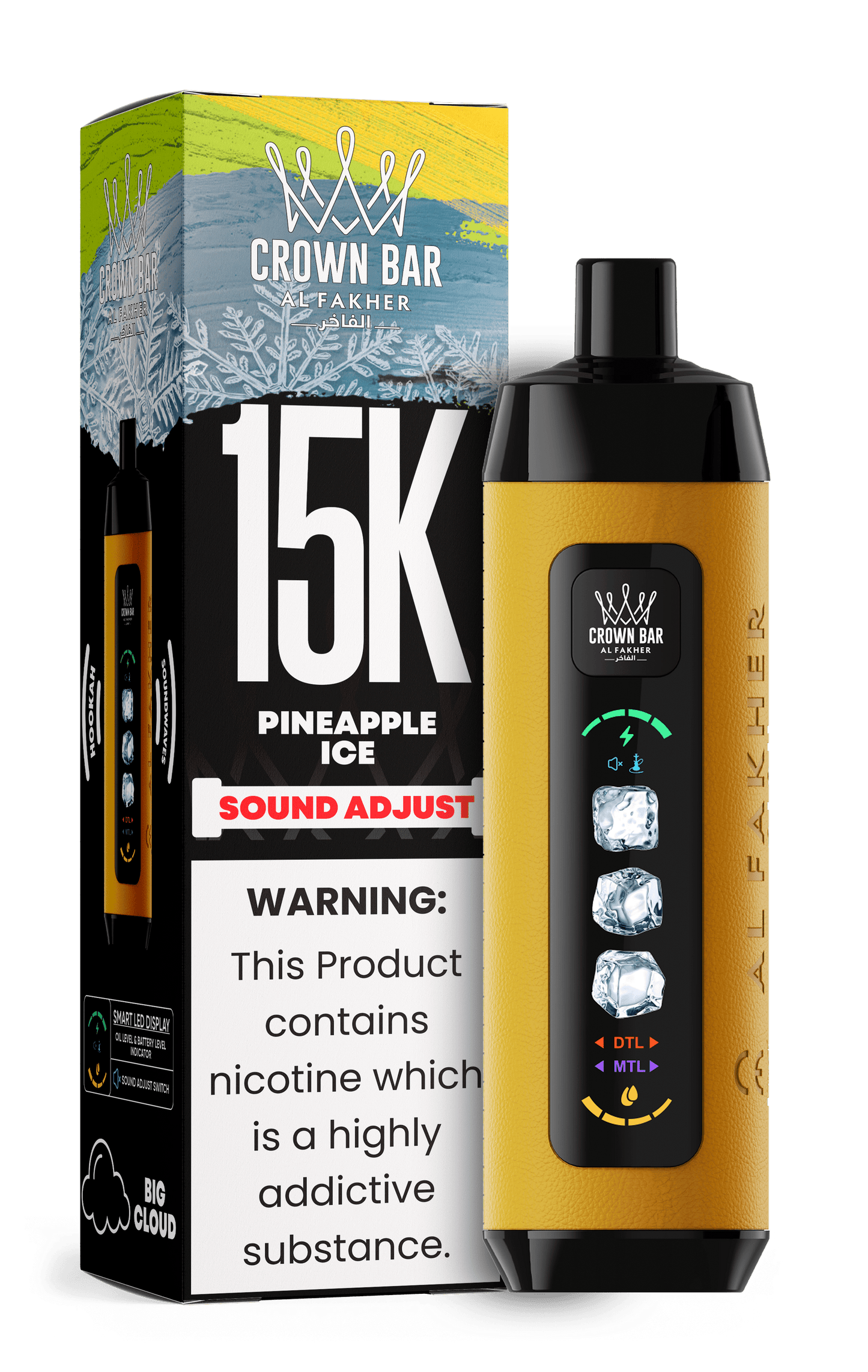 Al Fakher Crown Bar 15k Disposable Vape | Sound Wave