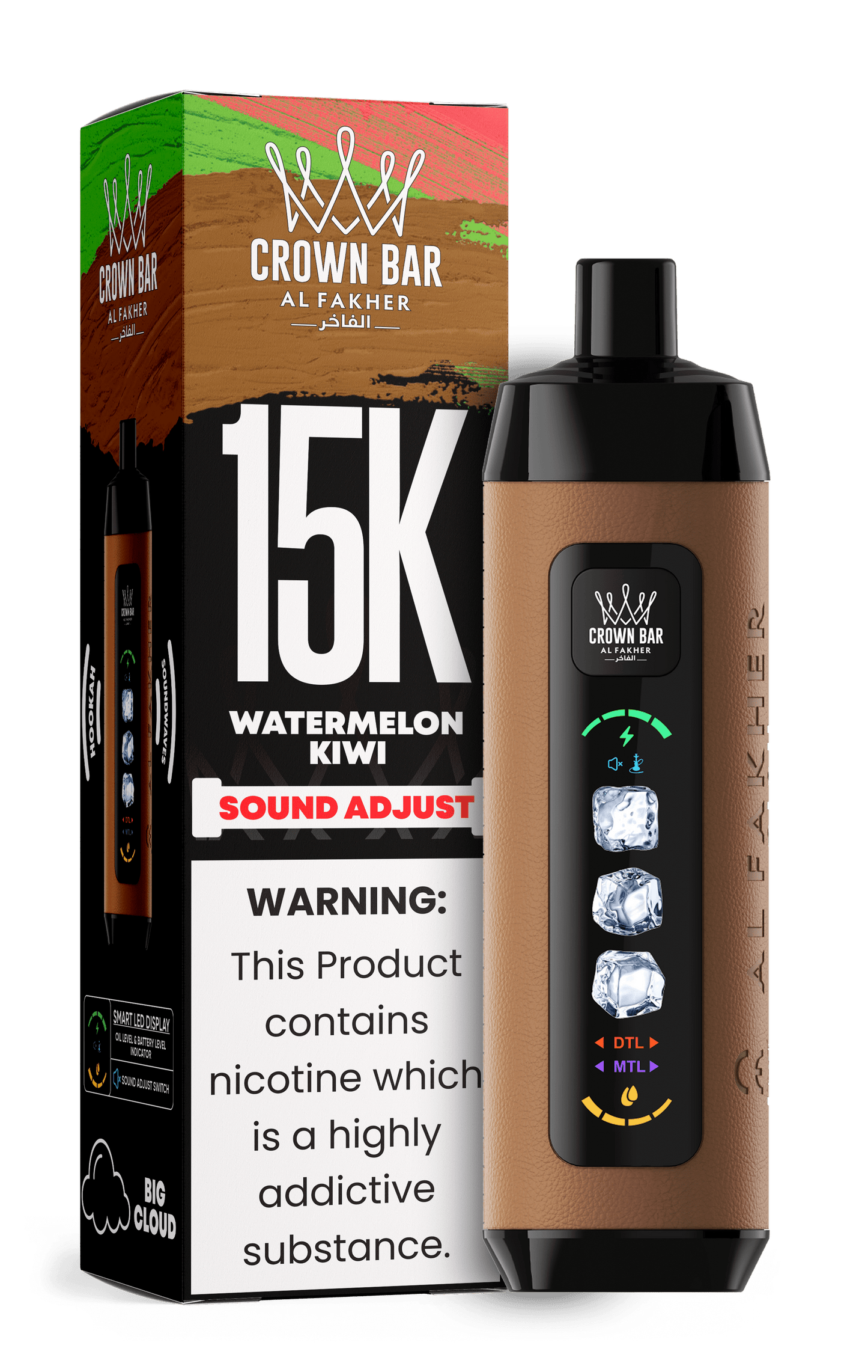 Al Fakher Crown Bar 15k Disposable Vape | Sound Wave