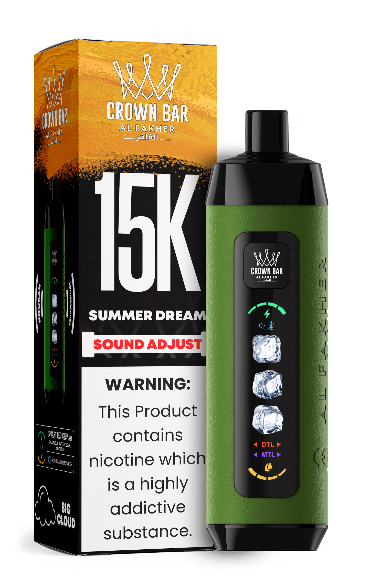 Al Fakher Crown Bar 15k Disposable Vape | Sound Wave